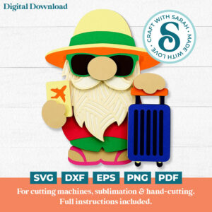 Vacation Gnome SVG - Male