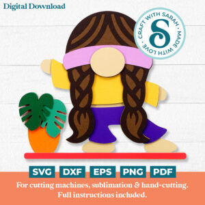 Yoga Gnome SVG - Female