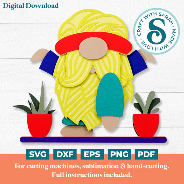 Yoga Gnome SVG - Male