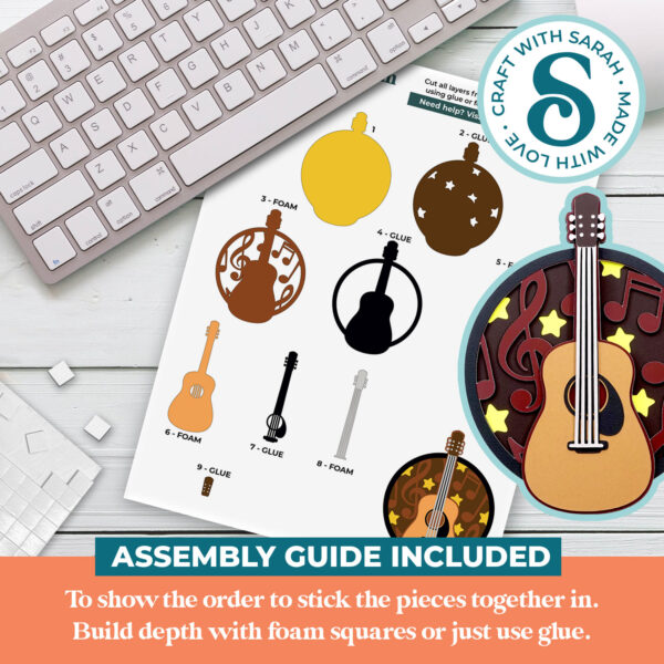 Acoustic Guitar SVG - Image 3