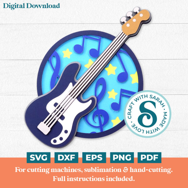 Bass Guitar SVG