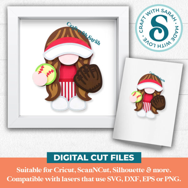 Softball Gnome SVGs - Image 2