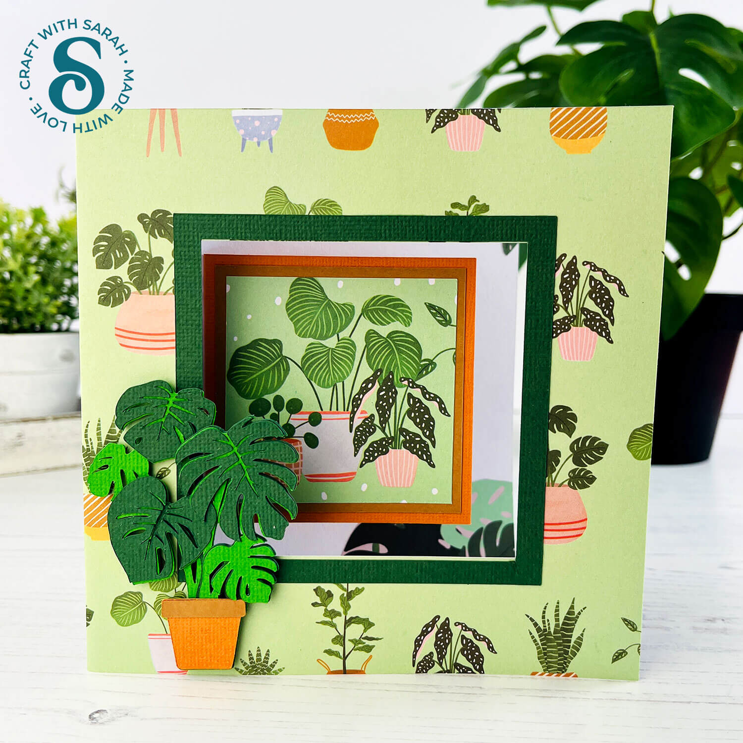 Plant lovers greetings card