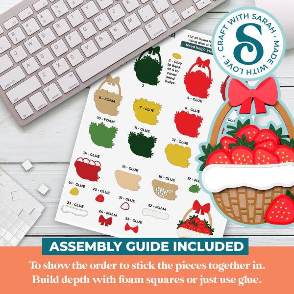 Strawberry Basket SVG - Image 3