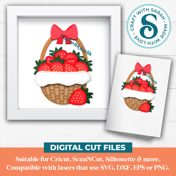 Strawberry Basket SVG - Image 2