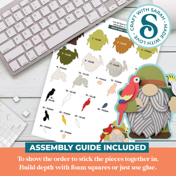 Zookeeper Gnome SVG - Male - Image 3