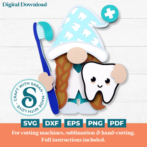 Dentist Gnome SVG - Female
