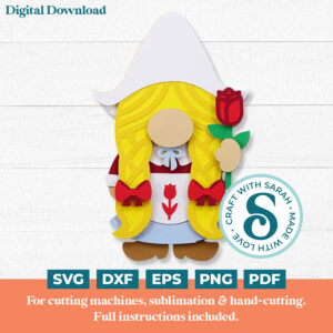 Dutch Gnome SVG - Female