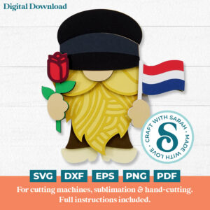 Dutch Gnome SVG - Male