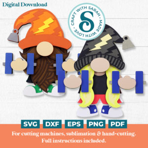 Weightlifting (Dumbbell) Gnome SVGs