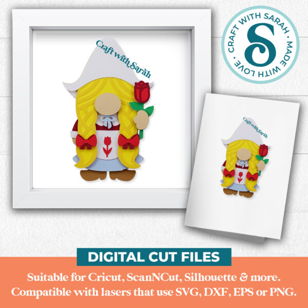 Dutch Gnome SVG - Female - Image 2