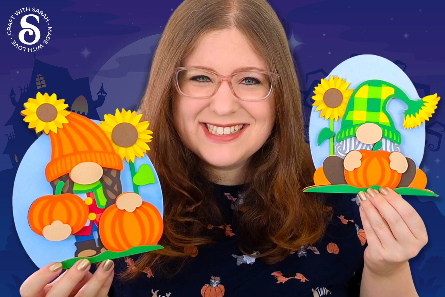 Pumpkin Patch Gnome SVG files from Craft with Sarah