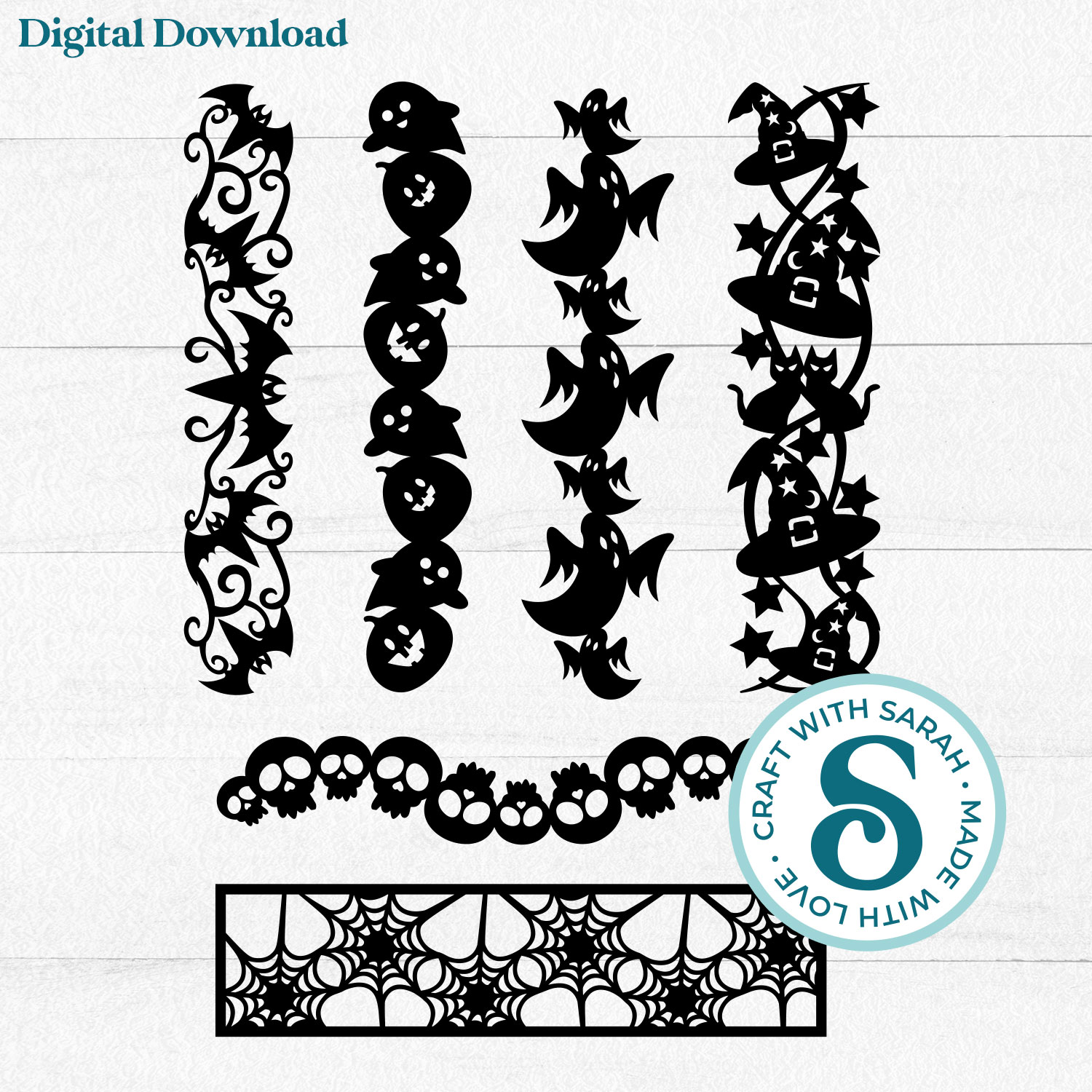 Halloween Border Cut Files