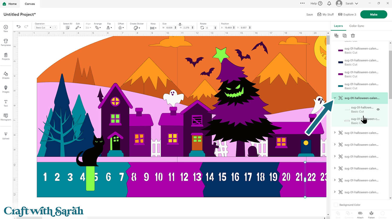 Halloween countdown calendar 6