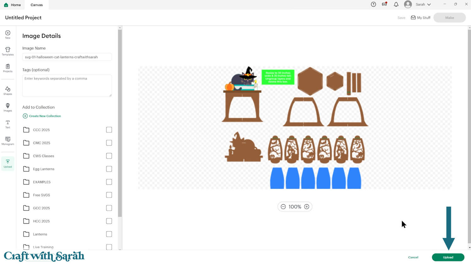 Halloween lantern craft tutorial 2