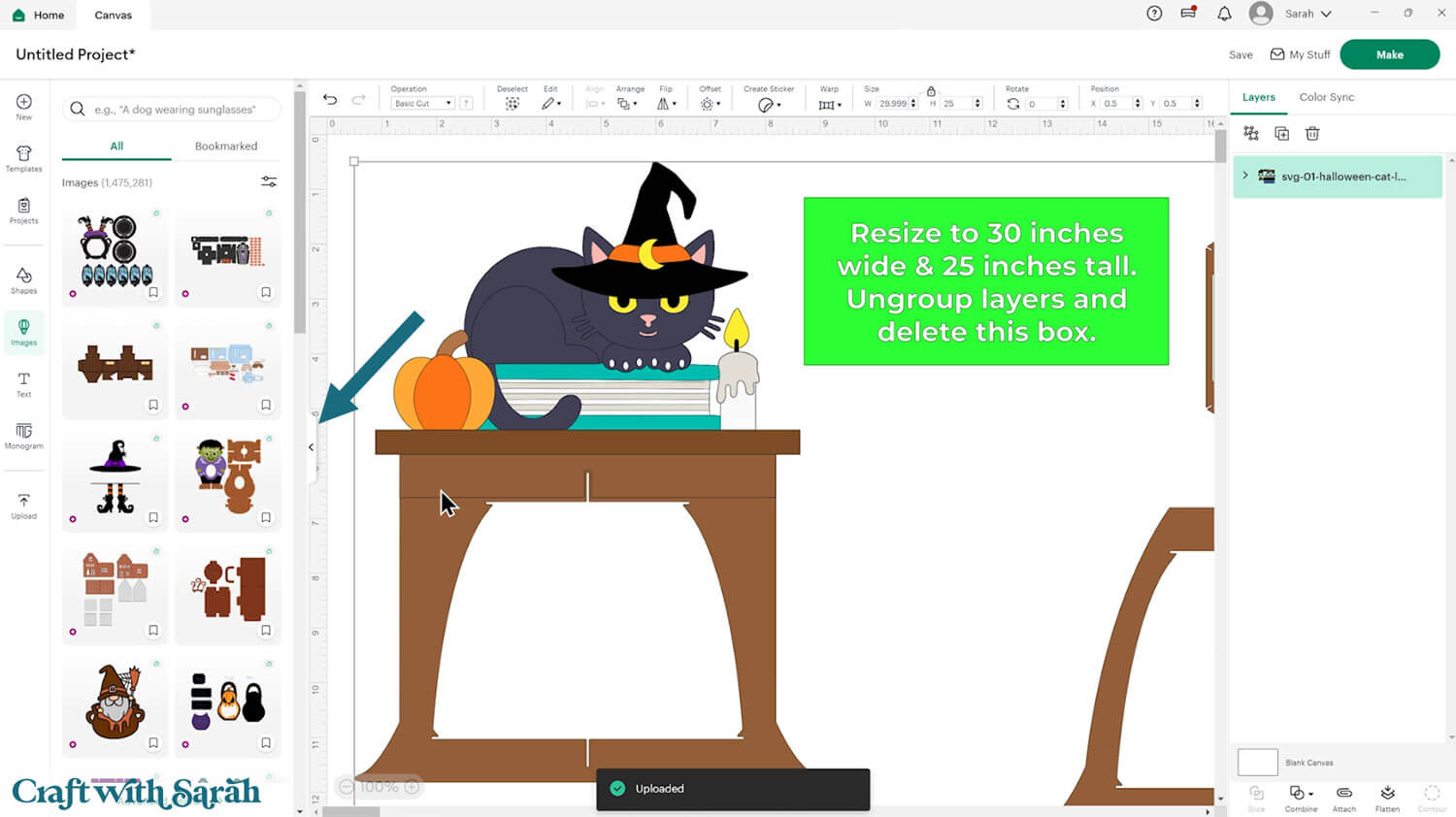 Halloween lantern craft tutorial 3