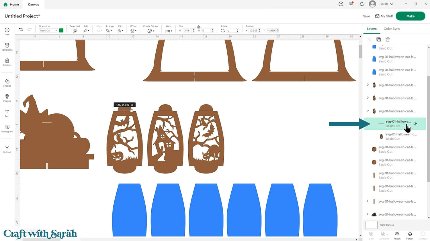 Halloween lantern craft tutorial 6