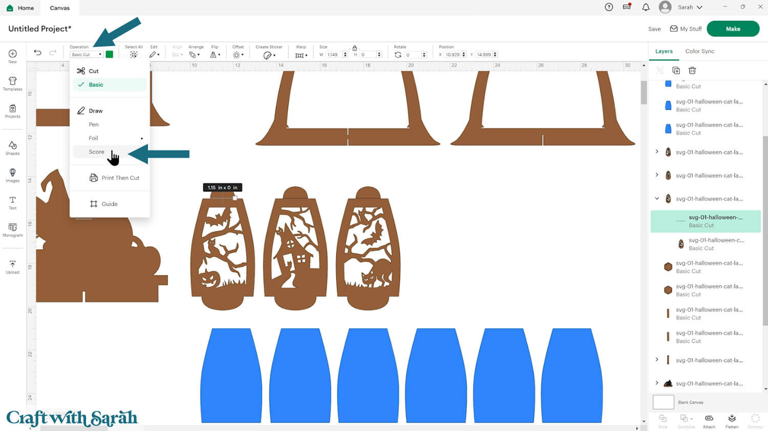 Halloween lantern craft tutorial 7