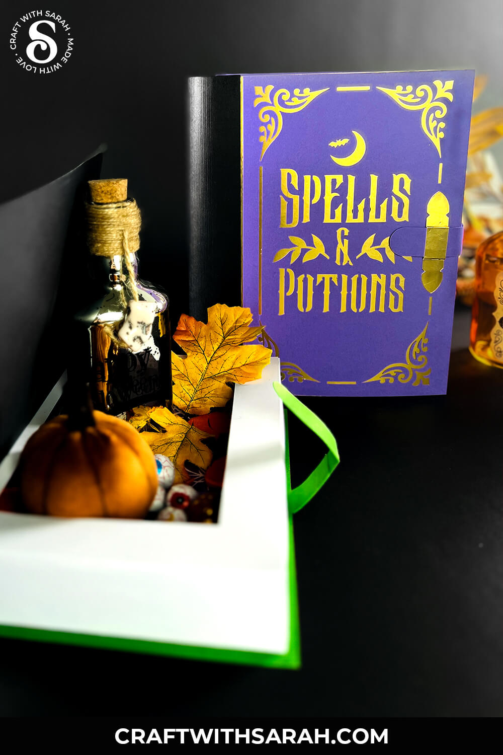 Halloween Spell Book SVG Cut File from Craft with Sarah