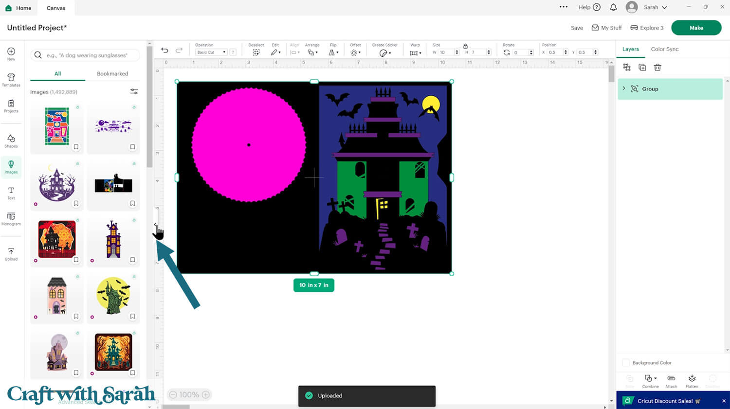 Haunted house interactive card 9