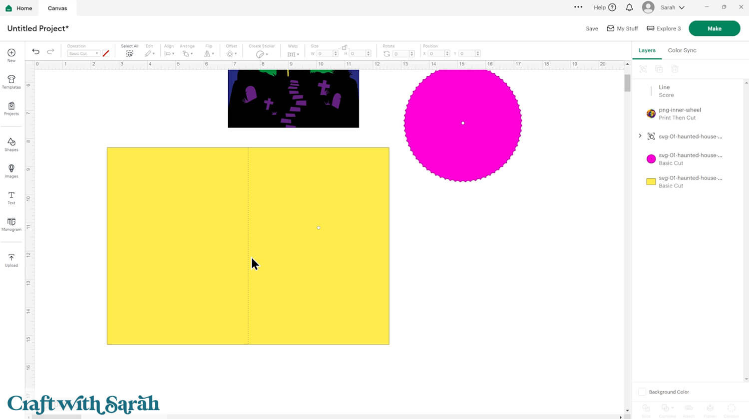 Haunted house interactive card 17