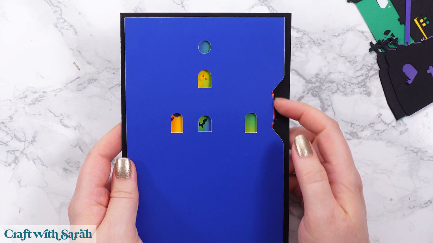 Haunted house interactive card 27