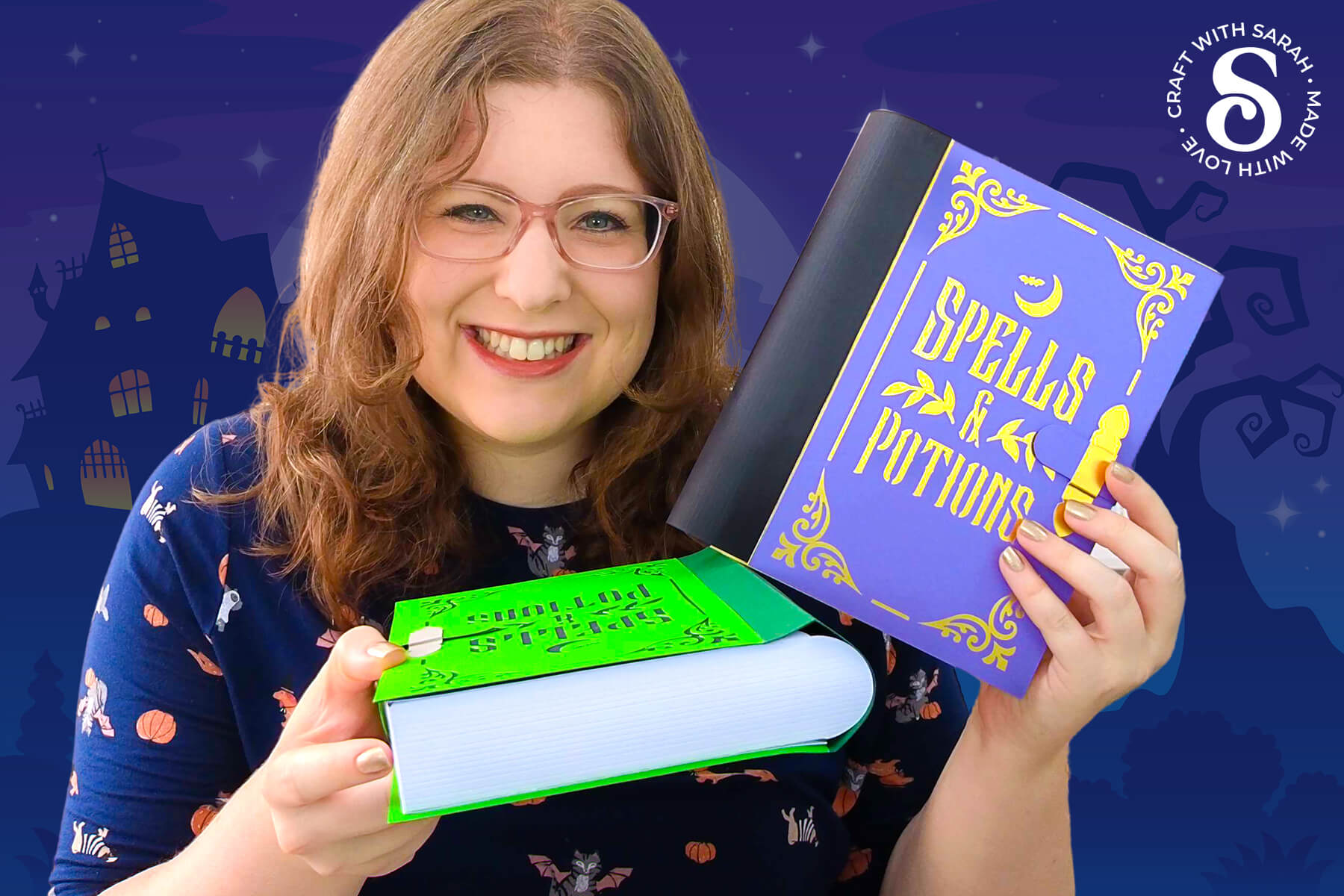 Magic Spell Book Craft Project by Craft with Sarah