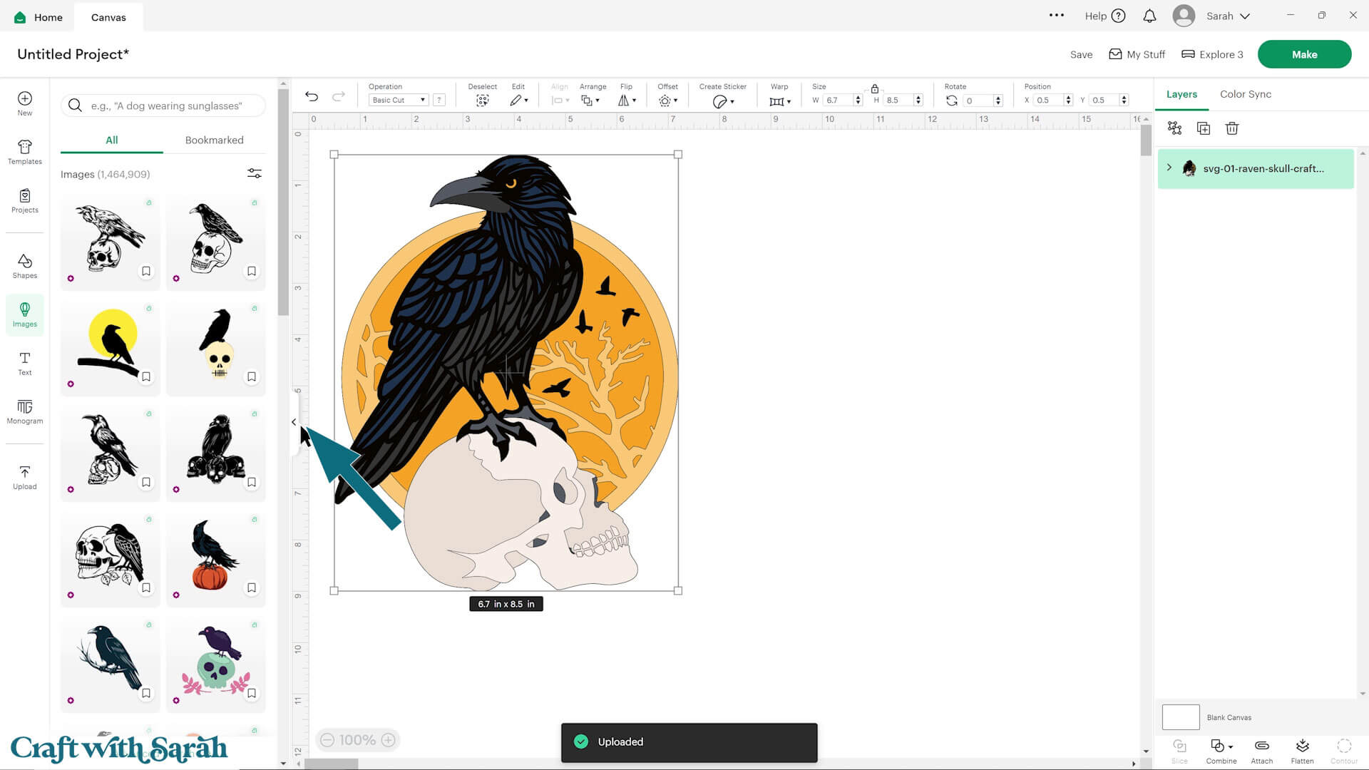 Raven and skull craft tutorial part 3