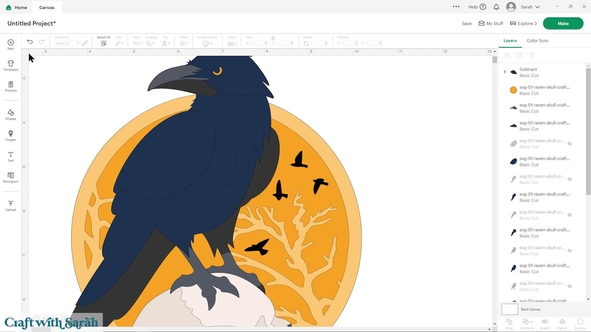 Raven and skull craft tutorial part 5