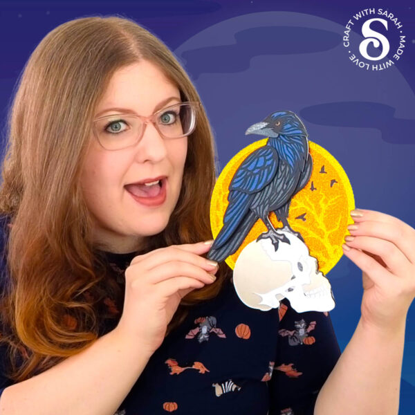 Raven template to make with a Cricut machine