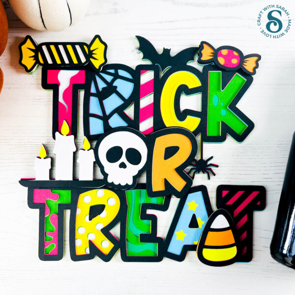 Treat or trick craft to make with a Cricut