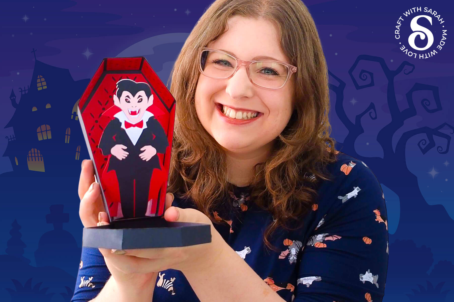 Vampire scare box craft project