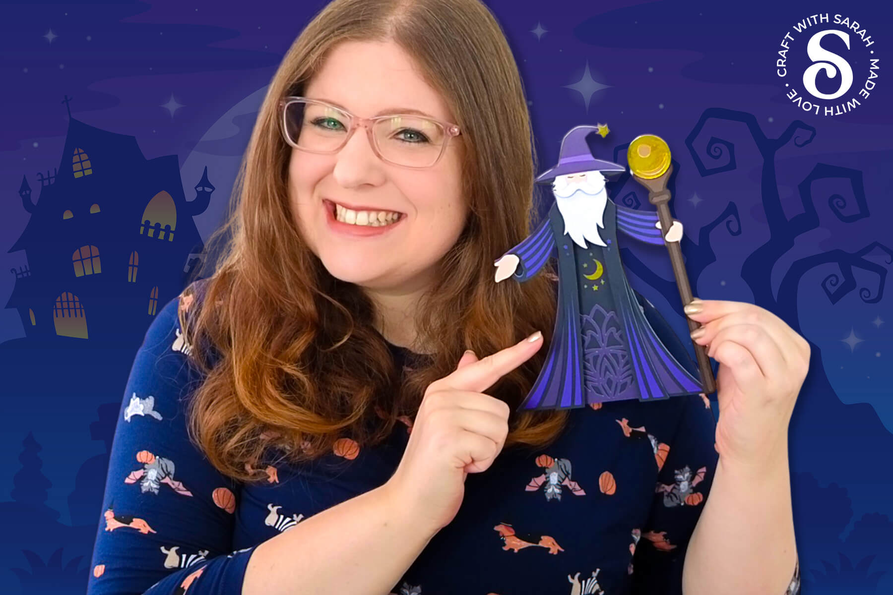 Wizard SVG Cricut Craft Project for Halloween by Craft with Sarah