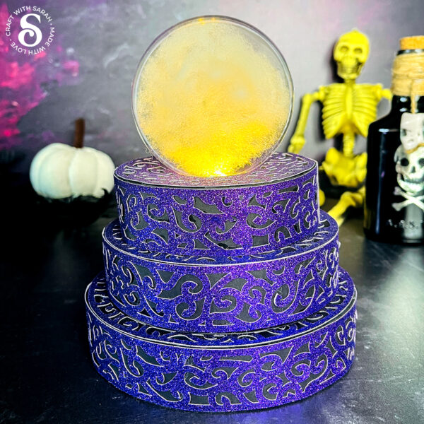 3D Crystal Ball Tower SVG