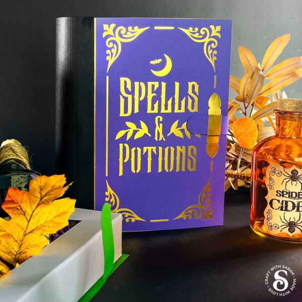 3D Potion Book SVG (Box Template)