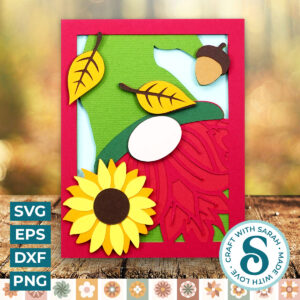 Autumn Gnome A2 Card