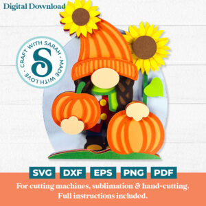 Pumpkin Patch Gnome SVG - Female