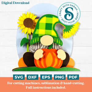 Pumpkin Patch Gnome SVG - Male