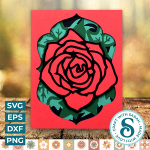 Gothic Roses A2 Card