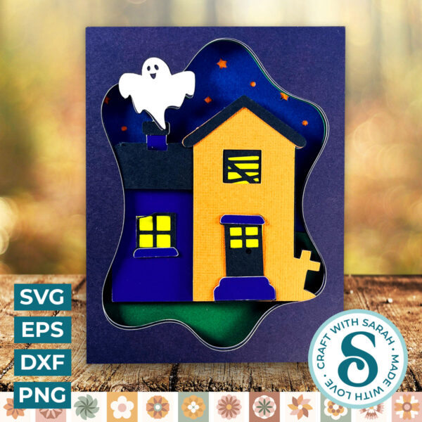 Halloween House A2 Card