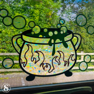 Window Cling Cauldron SVG