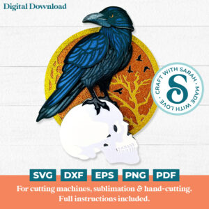 Halloween Raven SVG