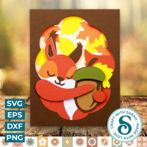 Sleeping Squirrel A2 Card