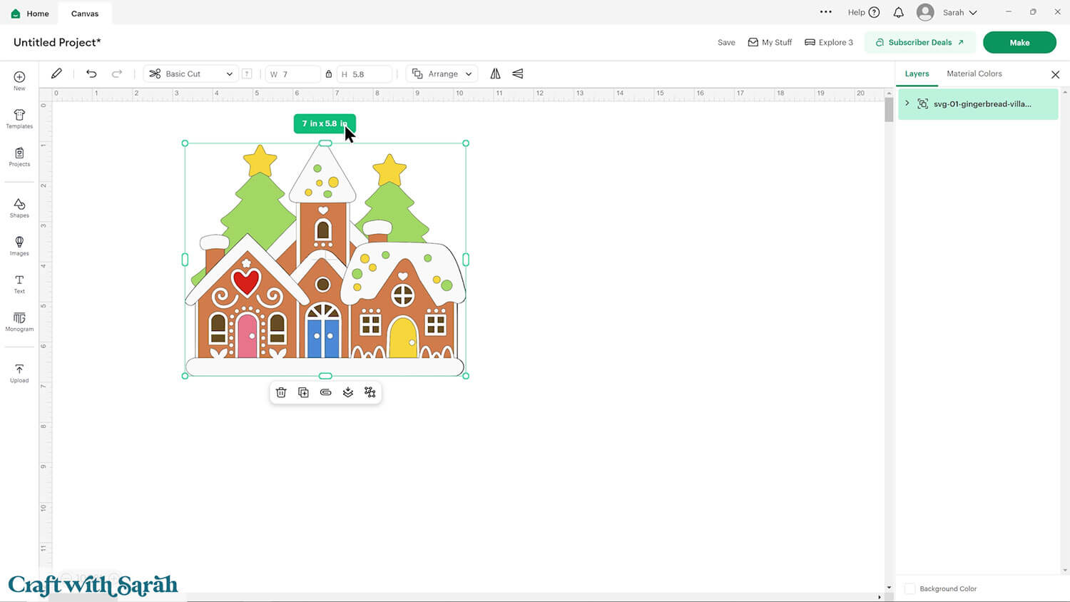 Gingerbread craft project tutorial part 1