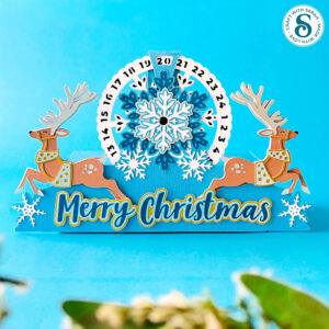 Advent calendar wheel by Craft with Sarah