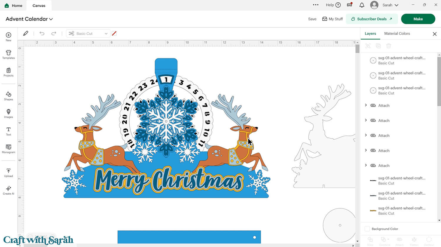 Advent calendar wheel part 9