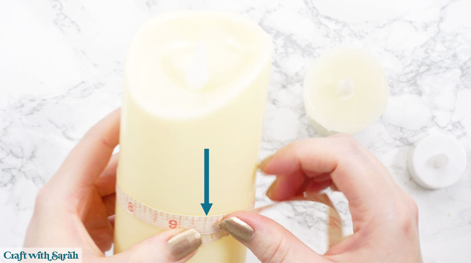 Candle decorations step 1