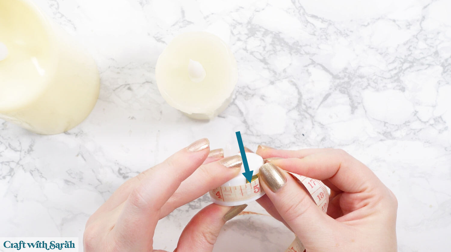 Candle decorations step 3