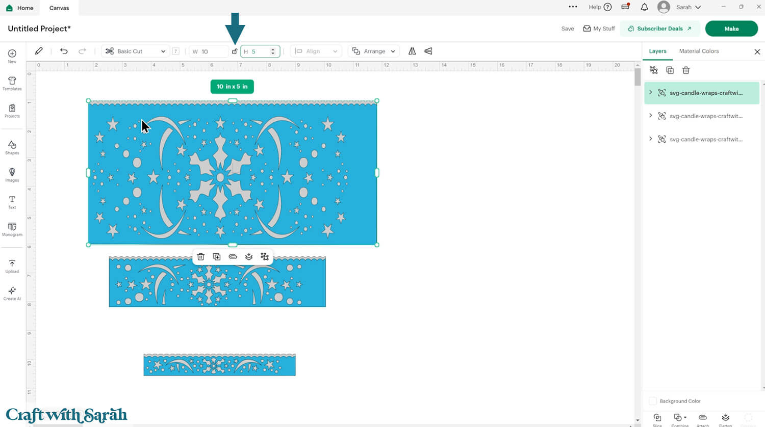 Candle decorations step 6