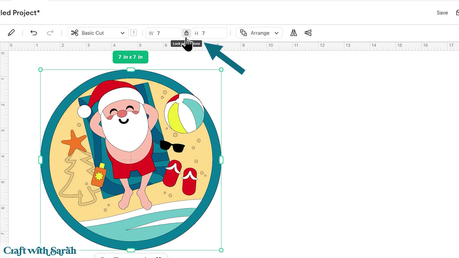 Beach Santa craft part 2